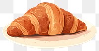 PNG Croissant food dessert viennoiserie. AI generated Image by rawpixel.