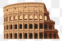 PNG Architecture colosseum building landmark. 