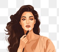 PNG Lipstick portrait drawing sketch. AI generated Image by rawpixel.