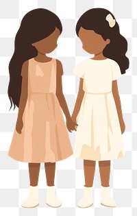 PNG Child dress girl togetherness. AI generated Image by rawpixel.