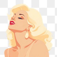 PNG Woman singing microphone blonde adult. AI generated Image by rawpixel.