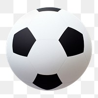 PNG Classic black and white soccer ball.