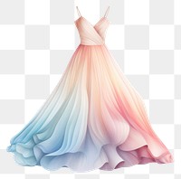 PNG Dress wedding fashion gown. AI generated Image by rawpixel.