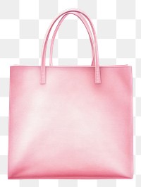 PNG Pink shopping bag handbag white background accessories. 