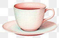 PNG Cup coffee drawing saucer. 