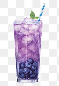 PNG Blueberry blueberry cocktail mojito. 