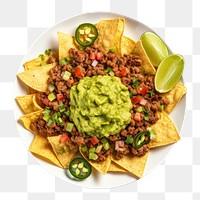 PNG Snack plate food guacamole. AI generated Image by rawpixel.