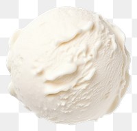 PNG Ice-cream-ball Vanilla-flavor dessert white. 