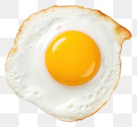 PNG Fried egg food white background breakfast. 