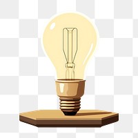 PNG Idea lightbulb electricity illuminated. 