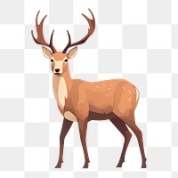 PNG Deer wildlife animal mammal. AI generated Image by rawpixel.