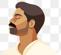 PNG Minimalist indian man portrait adult photography. AI generated Image by rawpixel.