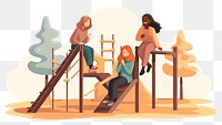 PNG Playground outdoors adult togetherness. AI generated Image by rawpixel.