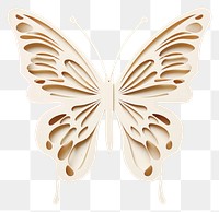 PNG Butterfly white white background accessories. AI generated Image by rawpixel.