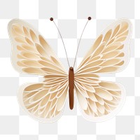 PNG Butterfly art white background celebration. AI generated Image by rawpixel.