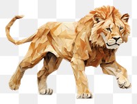 PNG Running lion wildlife mammal animal. AI generated Image by rawpixel.