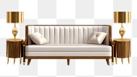 PNG Art deco Living room furniture architecture lamp bed. 