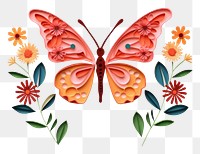 PNG Flower butterfly pattern plant. AI generated Image by rawpixel.