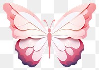 PNG Butterfly petal paper art. 