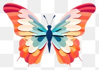 PNG Butterfly pattern paper art. 