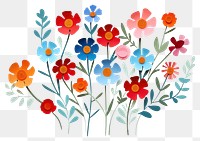 PNG Flowers pattern plant art. 