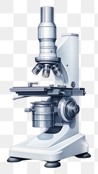 PNG Metallic light grey Microscope microscope  