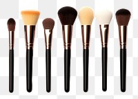 PNG Makeup brushes set product cosmetics tool  