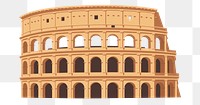 PNG Minimalist colosseum architecture building amphitheater. 