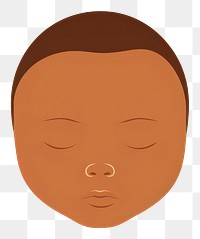 PNG Infant portrait face representation. AI generated Image by rawpixel.