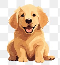 PNG Golden retriever puppy animal mammal dog. 