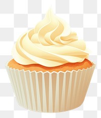 PNG Vanilla cupcake cream food dessert. 