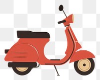 PNG Minimalist italian scooter motorcycle vehicle vespa. 