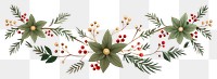 PNG Christmas garland pattern plant celebration.