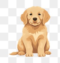 PNG Golden retriever puppy animal mammal pet. 