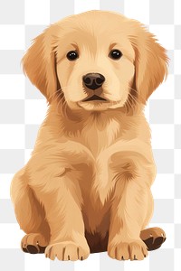 PNG Golden retriever puppy animal mammal pet. AI generated Image by rawpixel.