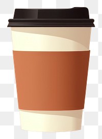 PNG Takeaway coffee cup drink latte mug. AI generated Image by rawpixel.