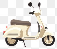 PNG Minimalist italian scooter motorcycle vehicle vespa. 