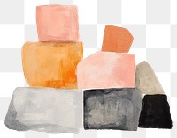 PNG Stone art painting craft. AI generated Image by rawpixel.