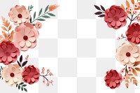 PNG Flower frame backgrounds pattern petal. 