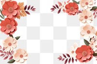 PNG Flower frame backgrounds pattern plant. 