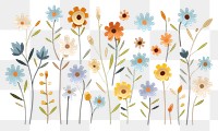 PNG Flowers pattern plant paper. AI generated Image by rawpixel.