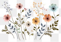 PNG Flowers pattern plant art. 