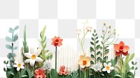 PNG Garden flower plant art. AI generated Image by rawpixel.