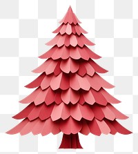 PNG Christmas tree paper white background celebration. 