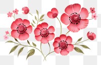 PNG Flowers pattern petal plant. AI generated Image by rawpixel.