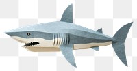 PNG Shark animal paper fish. AI generated Image by rawpixel.