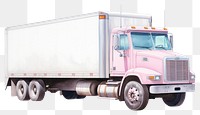 PNG Truck vehicle white background transportation. AI generated Image by rawpixel.