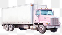 PNG Truck vehicle white background transportation. 