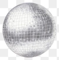 PNG Disco ball sphere white background celebration. 