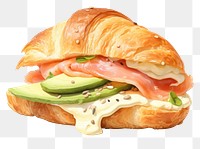 PNG Croissant croissant food white background. AI generated Image by rawpixel.